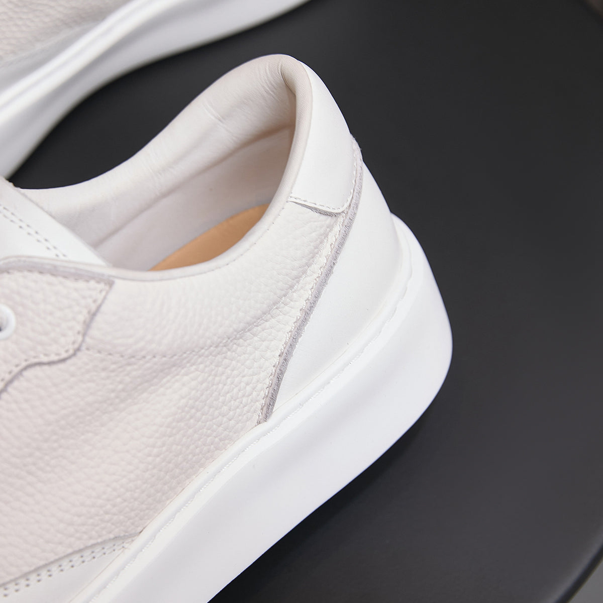 Men's Premium Patina Leather Dress Casual Sneakers