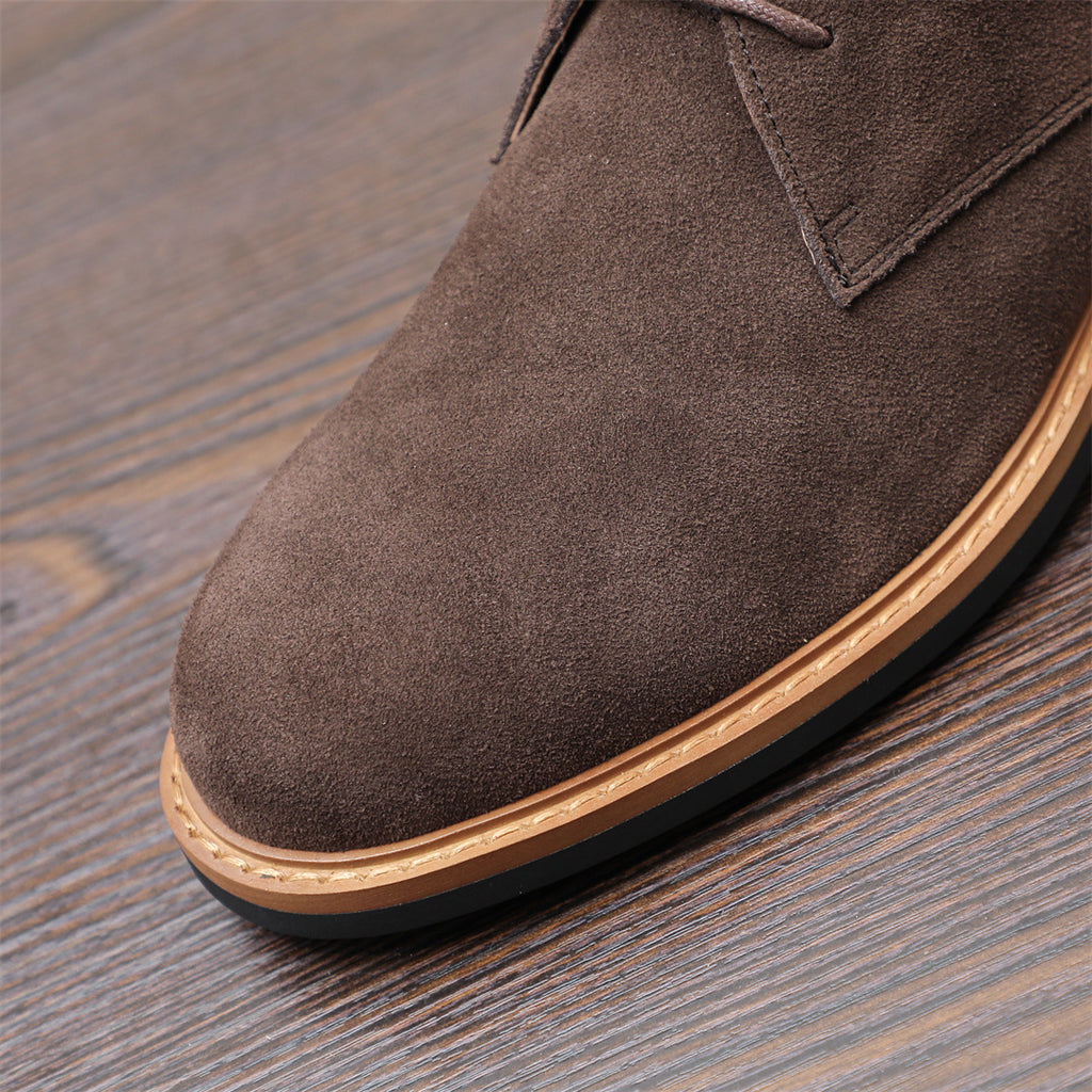 Plain Toe Suede Chukka Boots for Men