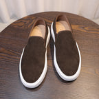 Men's Premium Pebbled Leather Slip-On Loafers
