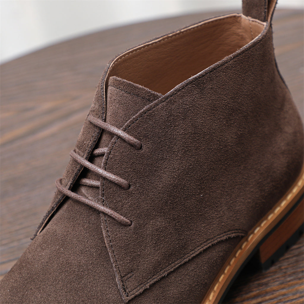 Plain Toe Suede Chukka Boots for Men