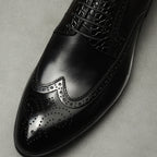 Brogue dress shoes for men Formal Lace-up Derby shoes
