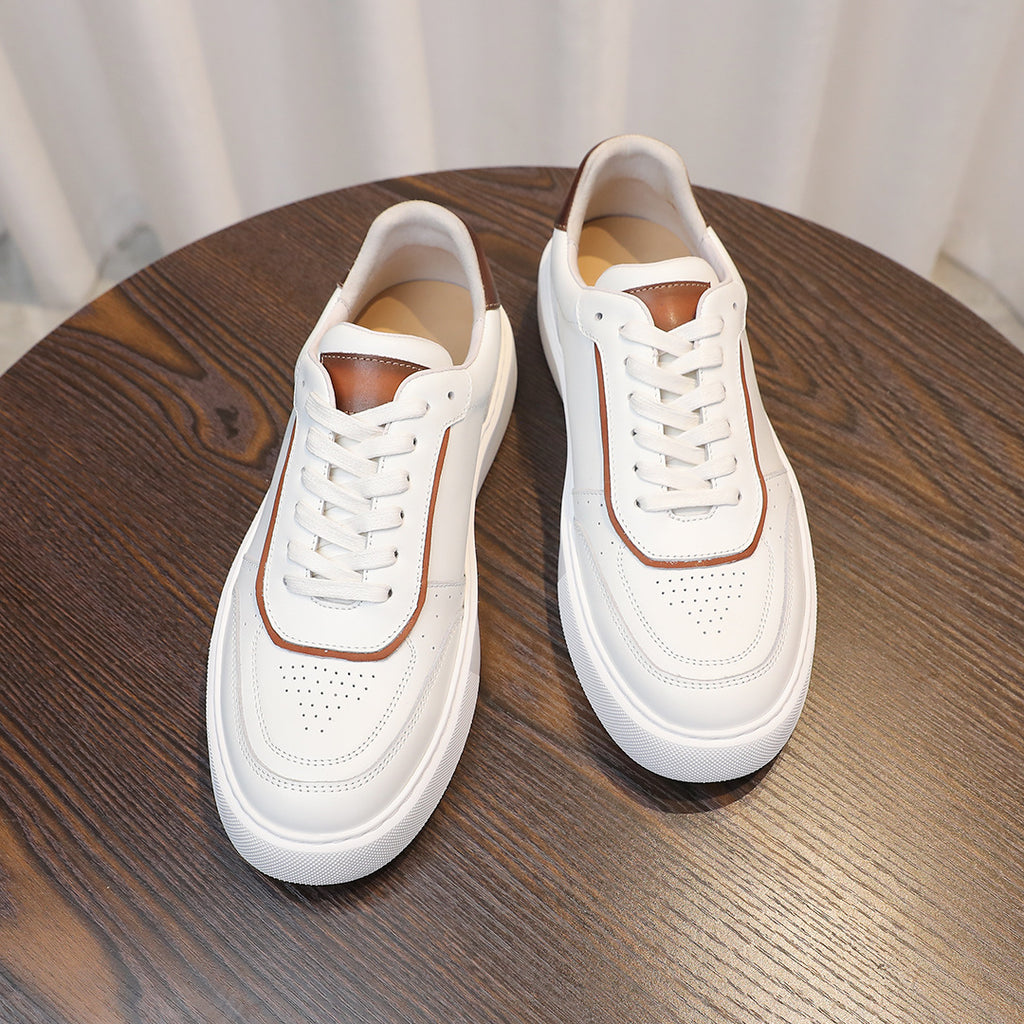 Men's Premium Retro GAT Colorblock Leather Sneakers