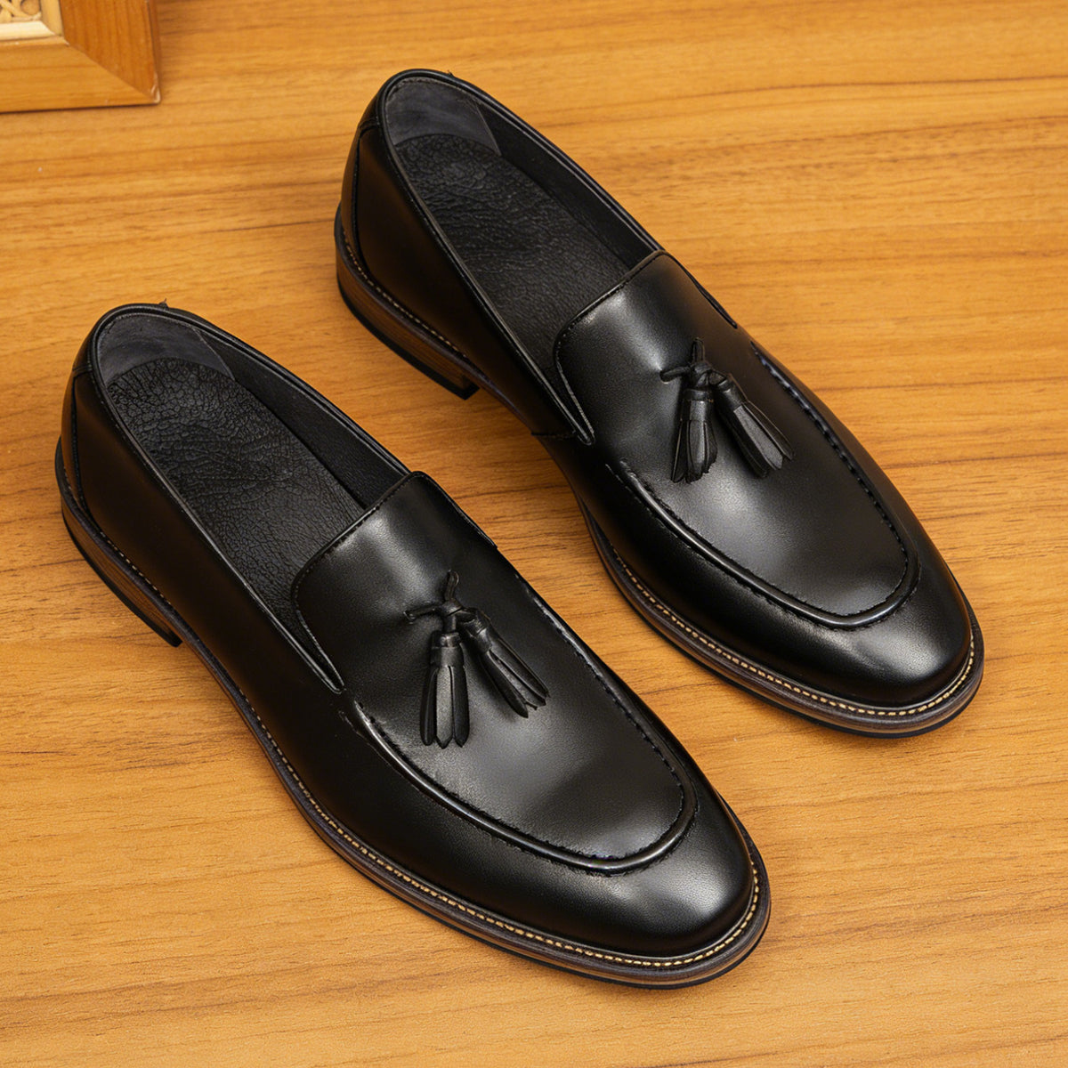 Men's Classic Leather Tassel Business Dress Loafers