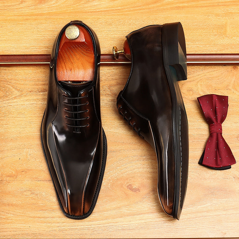 Dark Brown Fashion Oxford Shoes for Formal Events