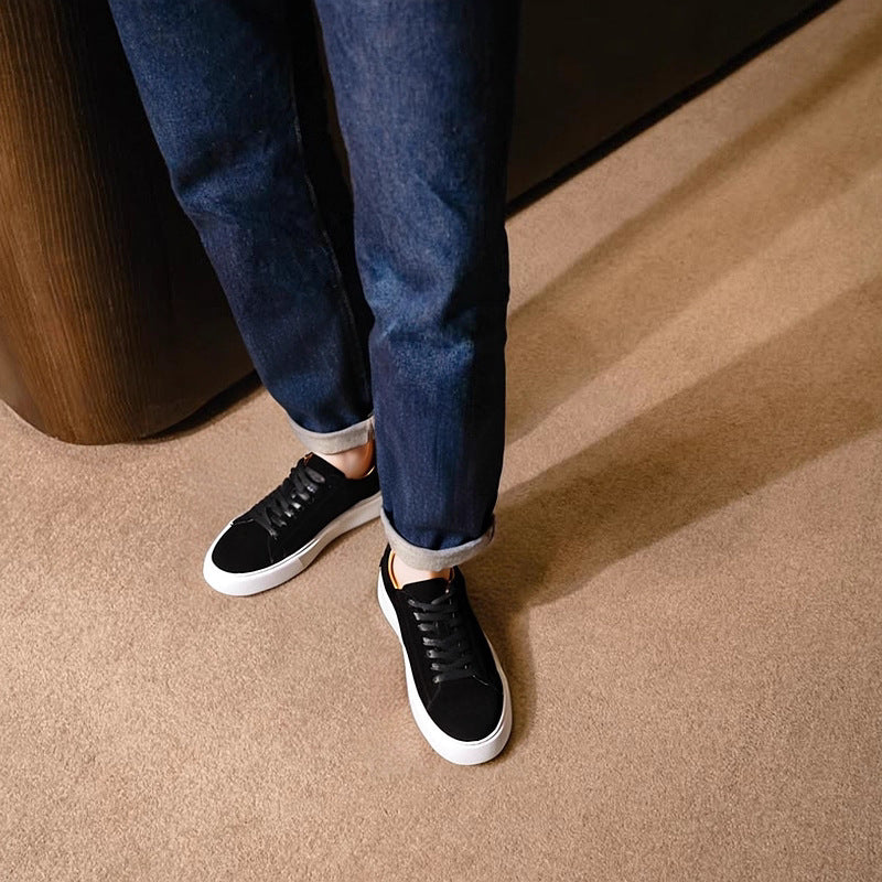 Men's Premium Suede Low-Top Casual Sneakers