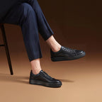 Men's Premium Gradient Burnished Leather Sneakers