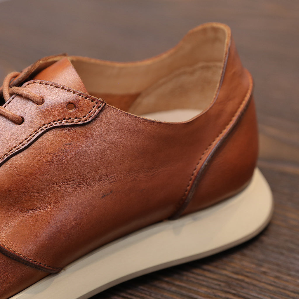 Men's Premium Retro Runner Leather Casual Sneakers