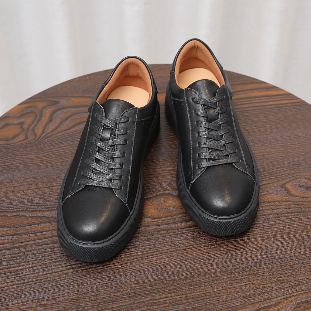 Men's Premium Gradient Burnished Leather Sneakers