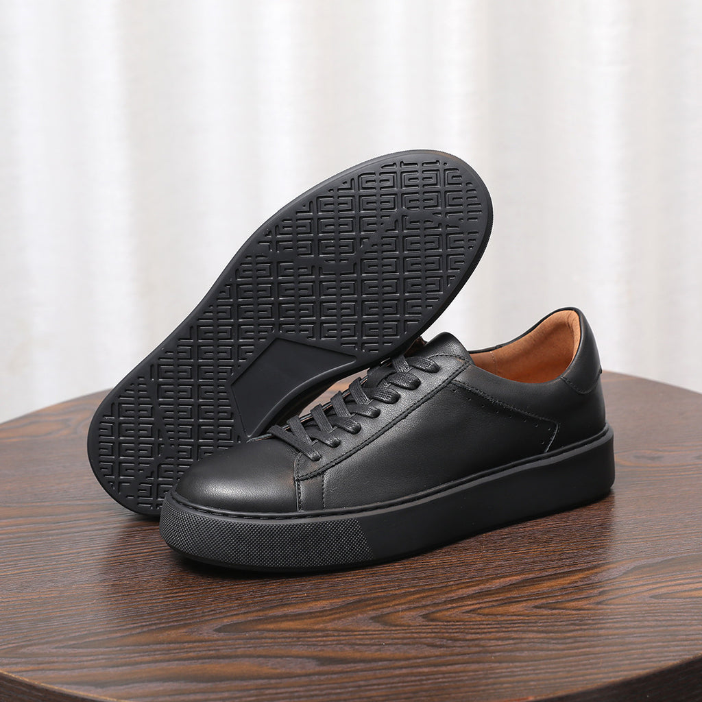 Men's Premium Gradient Burnished Leather Sneakers