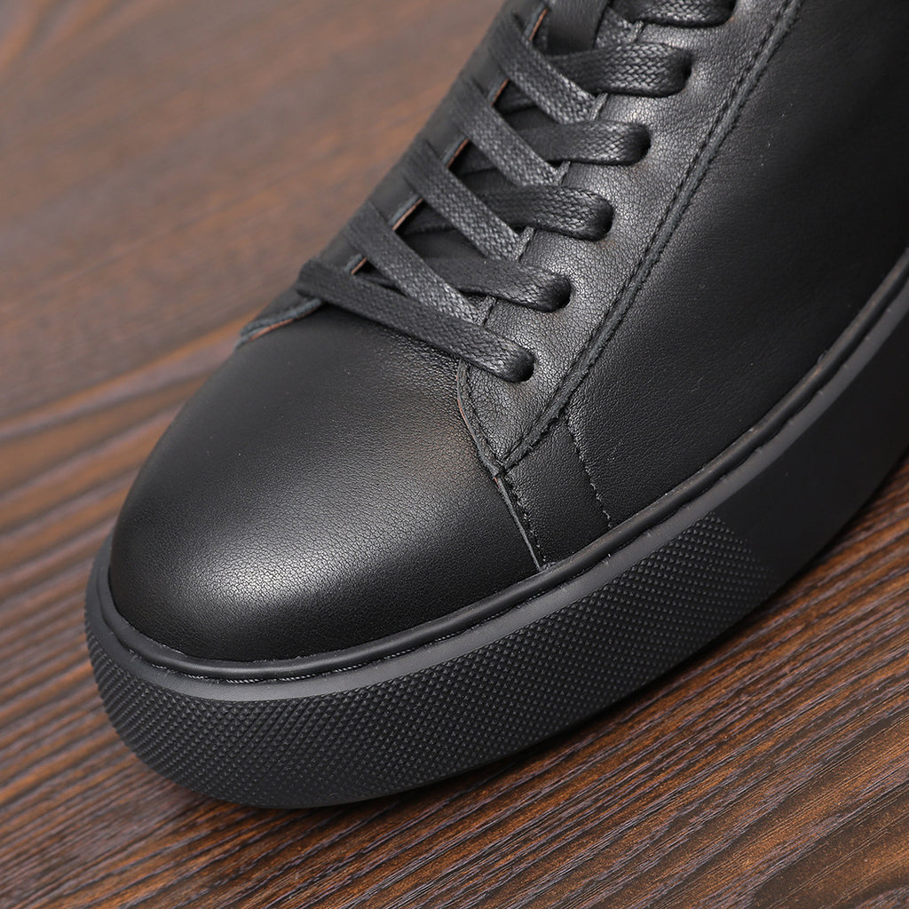 Men's Premium Gradient Burnished Leather Sneakers