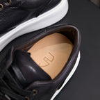 Men's Premium Patina Leather Dress Casual Sneakers