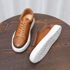 Men's Premium Gradient Burnished Leather Sneakers