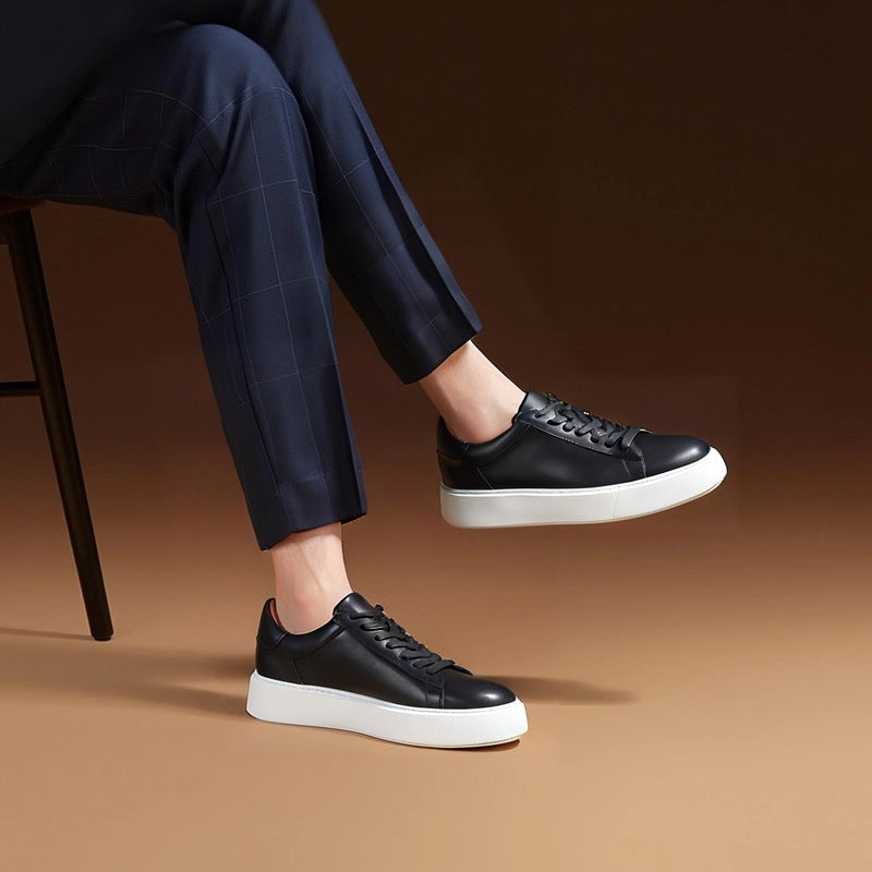 Men's Premium Gradient Burnished Leather Sneakers
