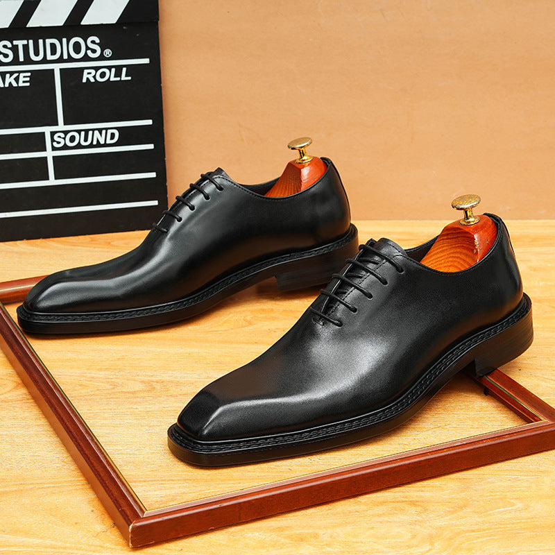 bomeishoes Lace-up men's shoes office casual Oxford dress shoes