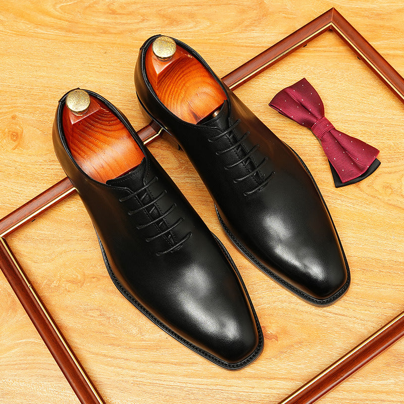 bomeishoes Fashion office dress shoes men Lace-up Oxford shoes