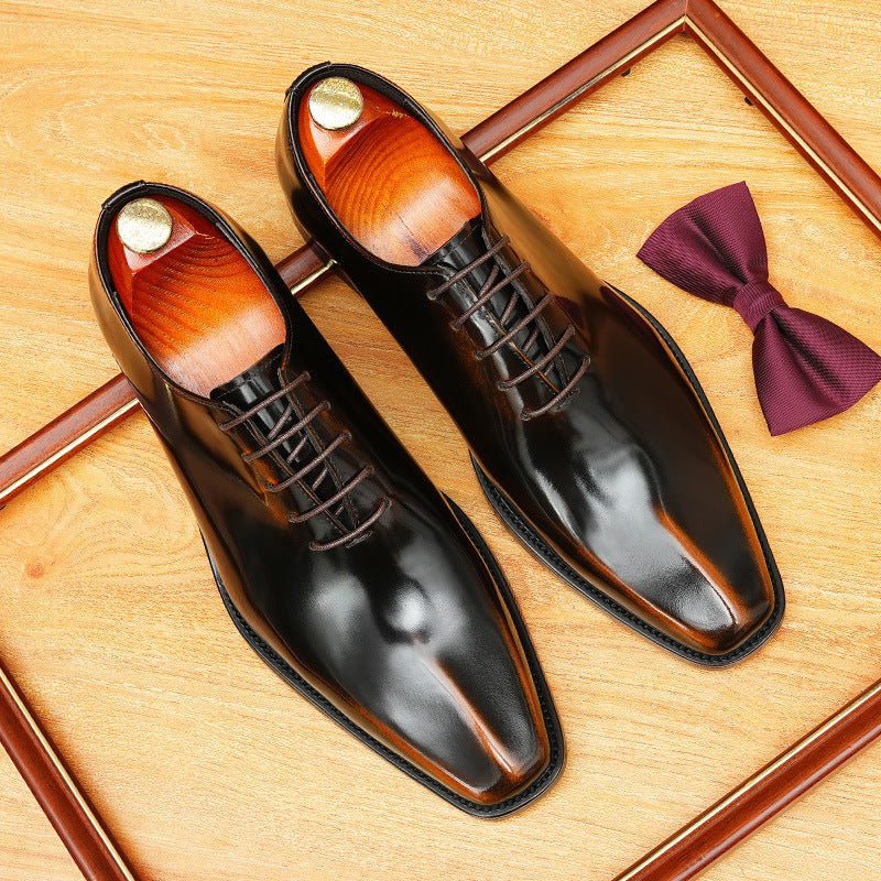 Dark Brown Smart Oxford Dress Shoes for Weddings and Gala Events