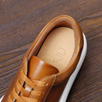 Men's Premium Gradient Burnished Leather Sneakers