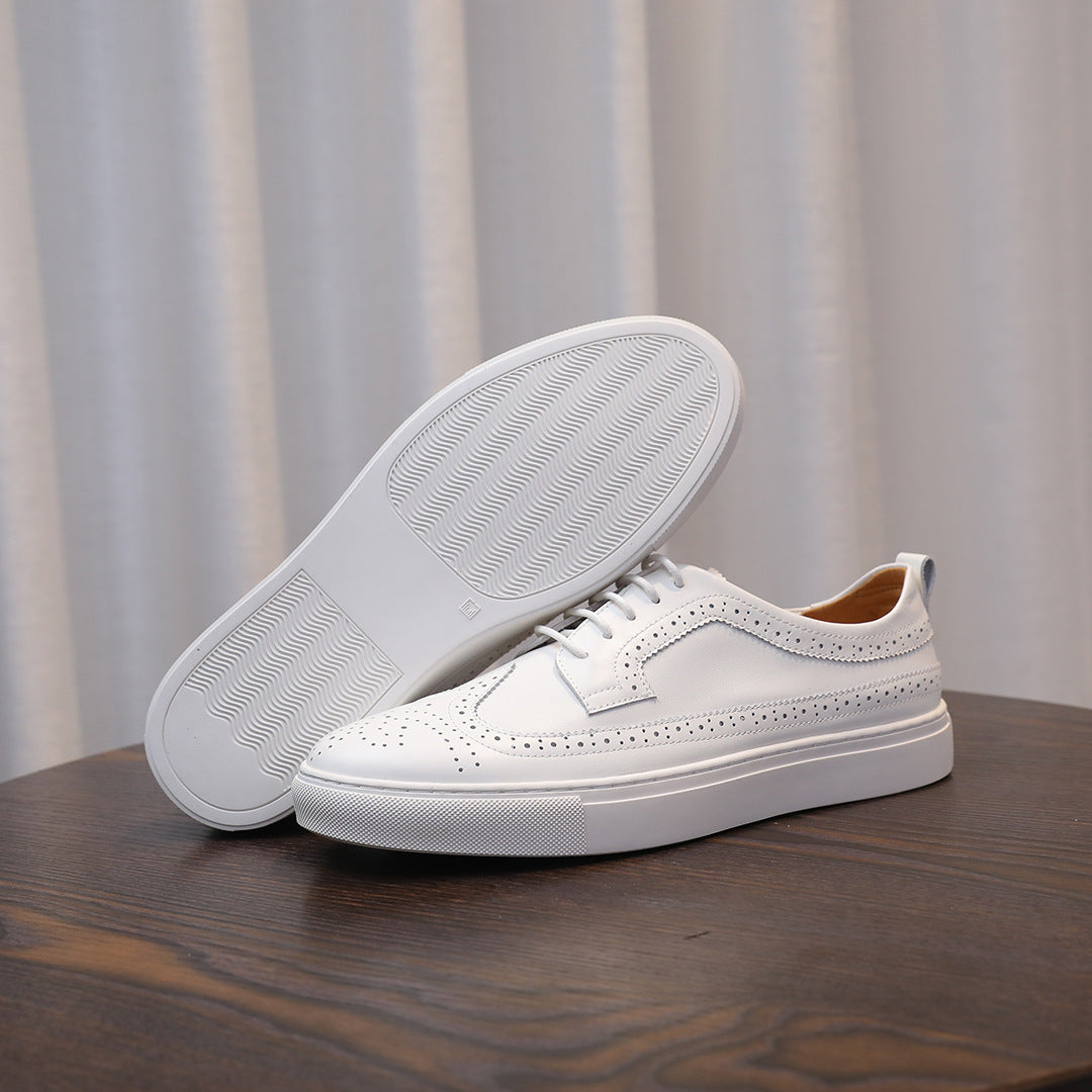 Men's Premium Wingtip Brogue Leather Dress Sneakers