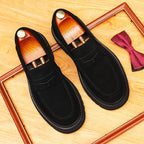 Men's Suede Chunky Sole Slip-On Formal Loafers