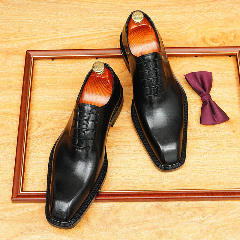 bomeishoes Lace-up men's shoes office casual Oxford dress shoes