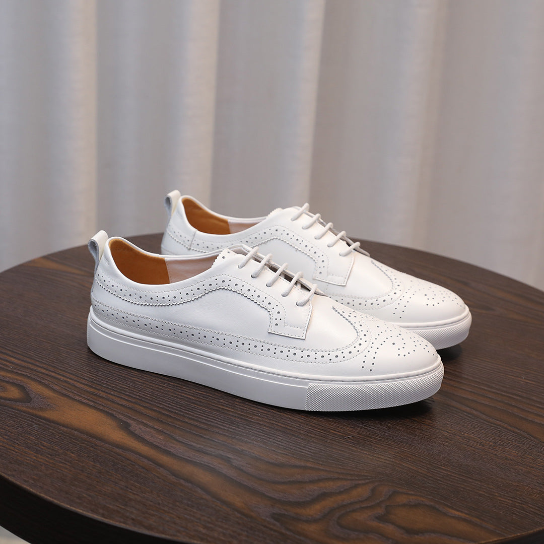Men's Premium Wingtip Brogue Leather Dress Sneakers