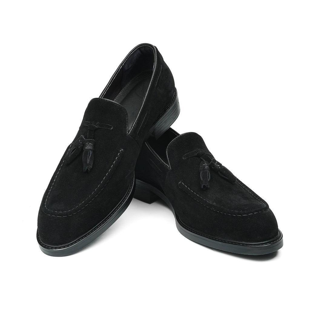 Men's Classic Suede Tassel Dress Loafers