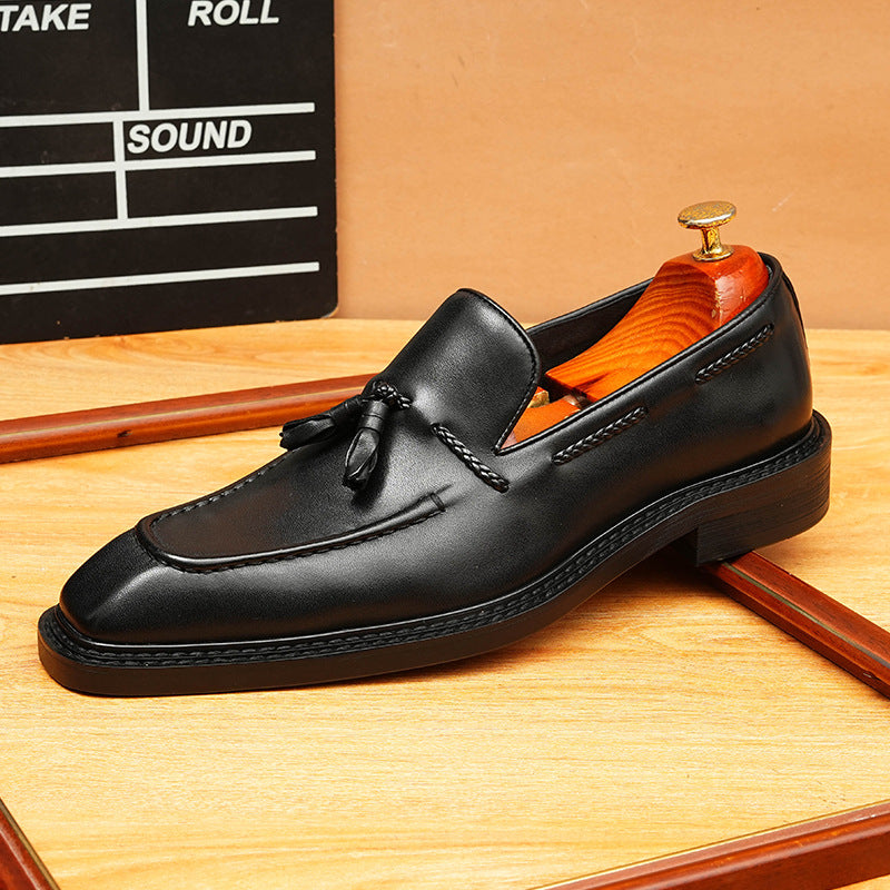 Men's Classic Tassel Slip-On Leather Loafers