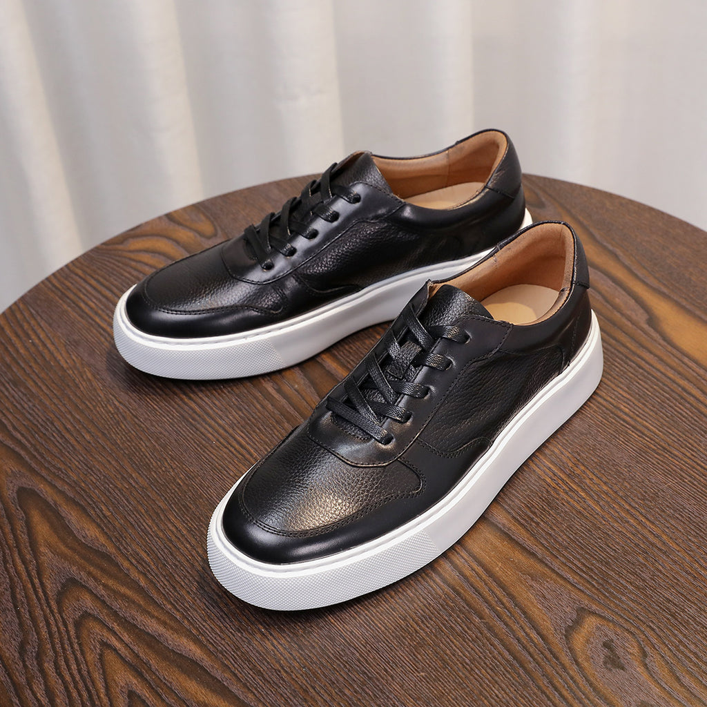 Men's Premium Pebbled Leather GAT Chunky Sneakers
