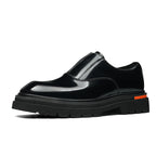 Men's Vintage Square Toe Platform Dress Loafers