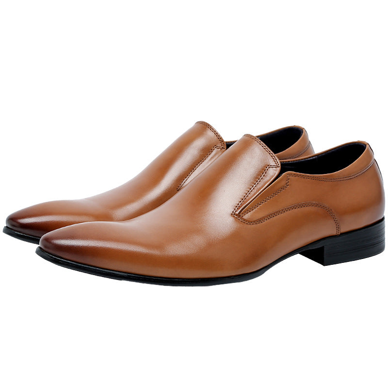 Men's Sleek Pointed Toe Slip-On Dress Loafers