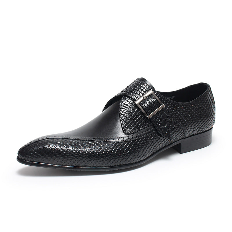 Buckle dress shoes