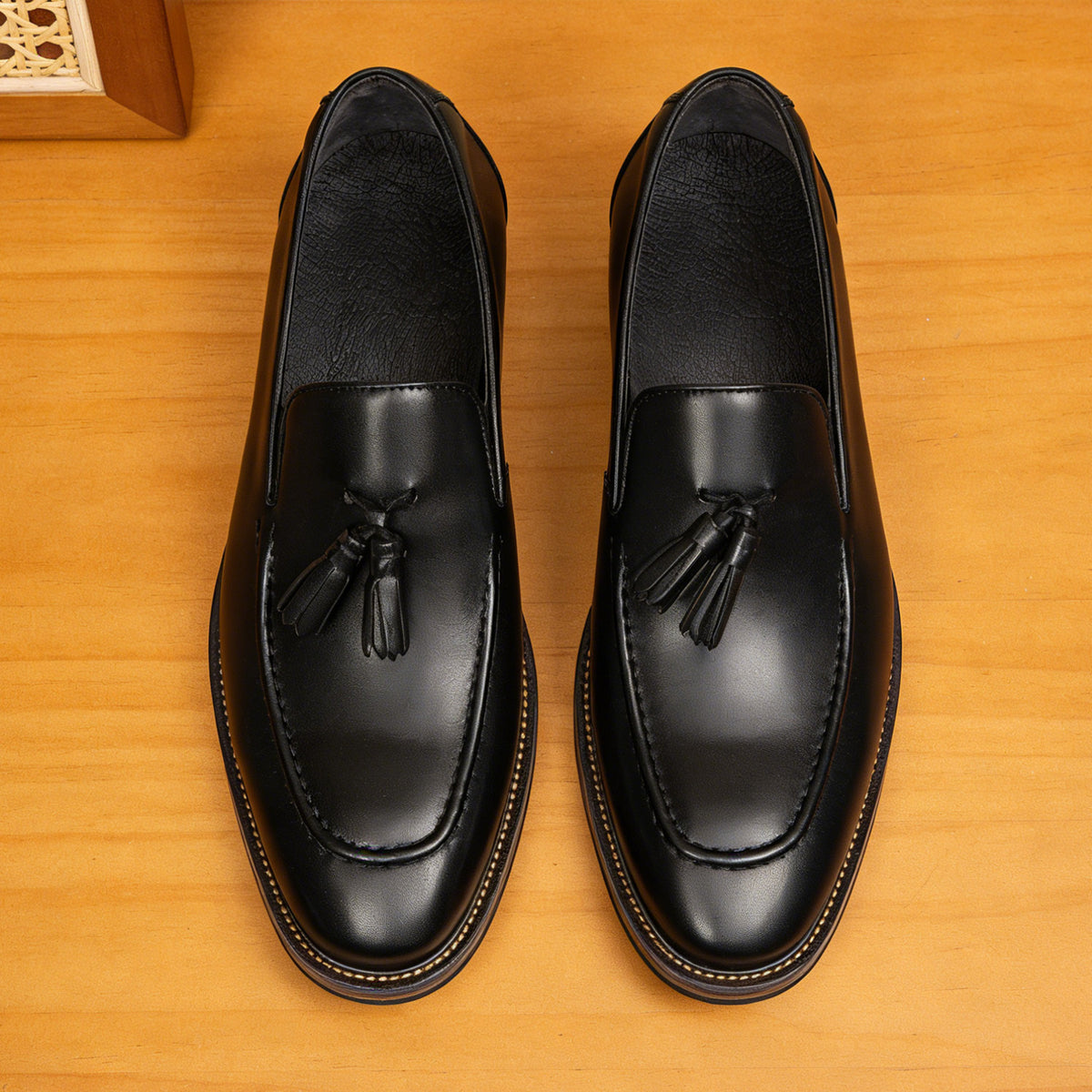 Men's Classic Leather Tassel Business Dress Loafers
