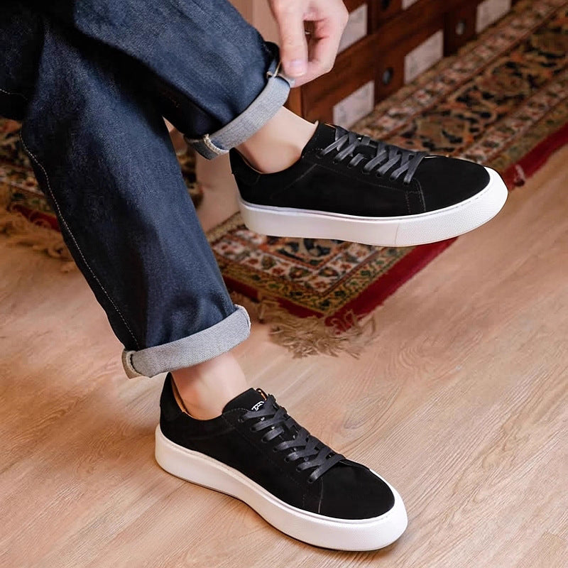 Men's Premium Suede Low-Top Casual Sneakers