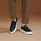 Men's Premium Pebbled Leather Slip-On Loafers