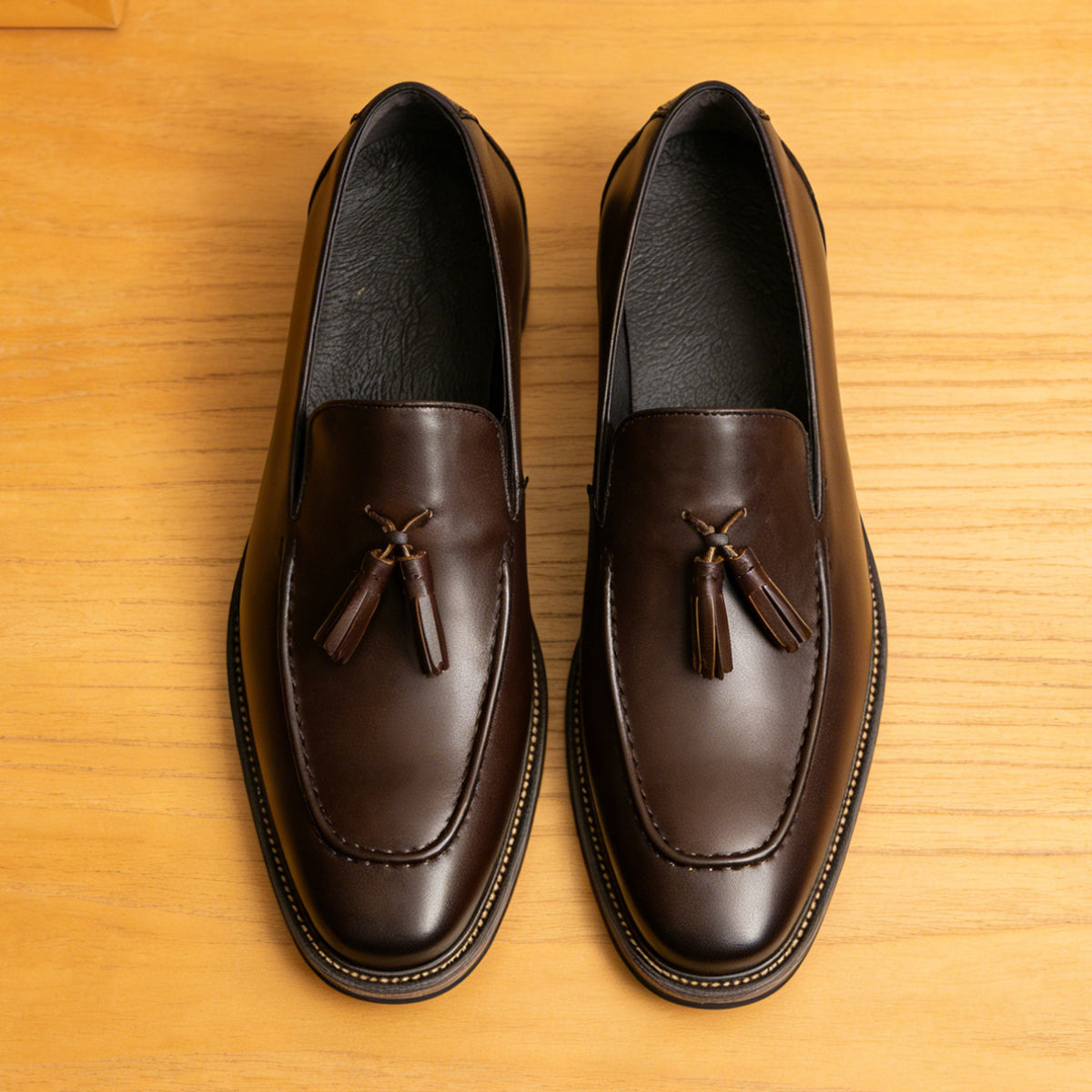 Men's Classic Leather Tassel Business Dress Loafers