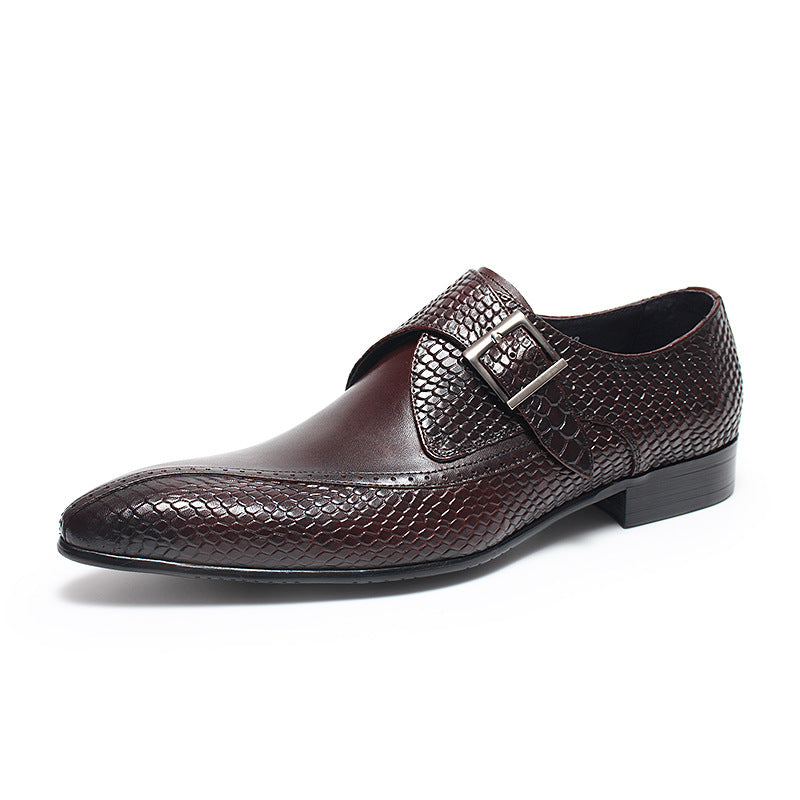 Buckle dress shoes