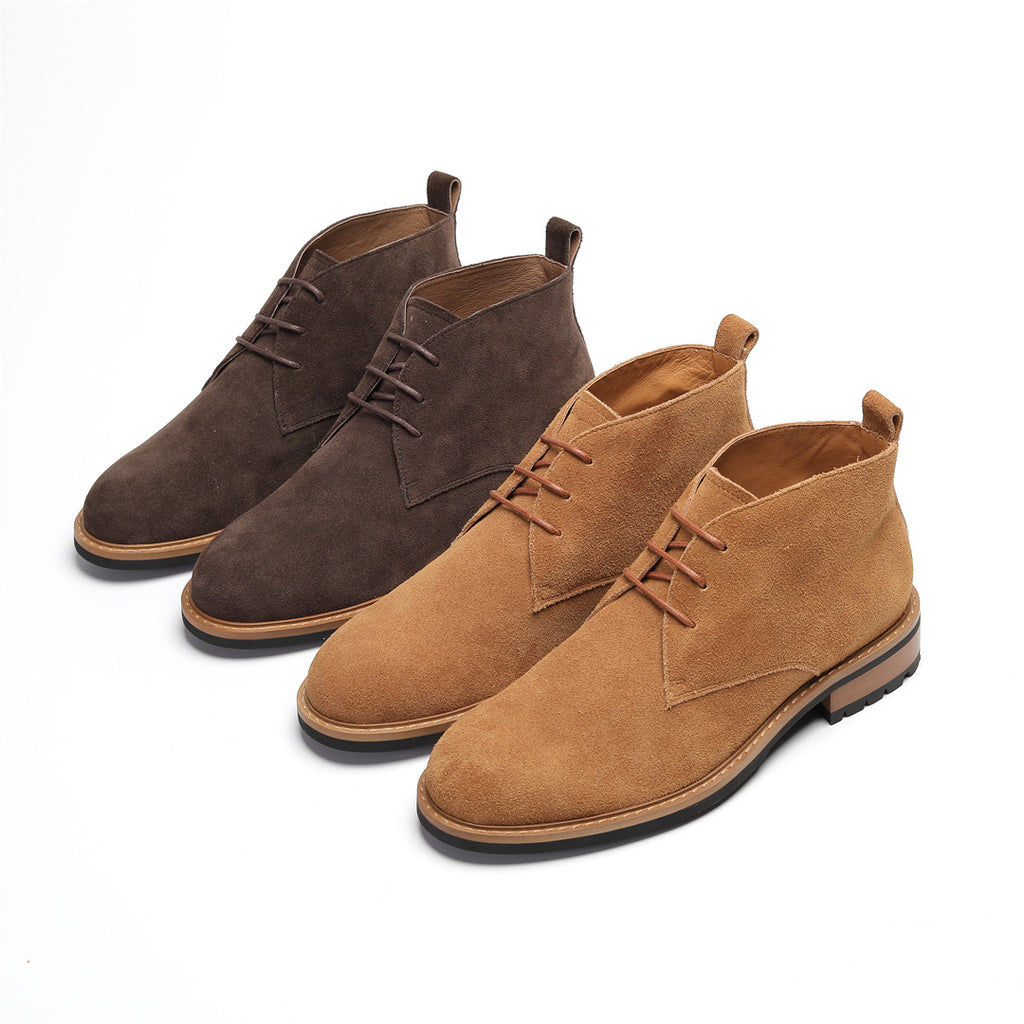 Plain Toe Suede Chukka Boots for Men