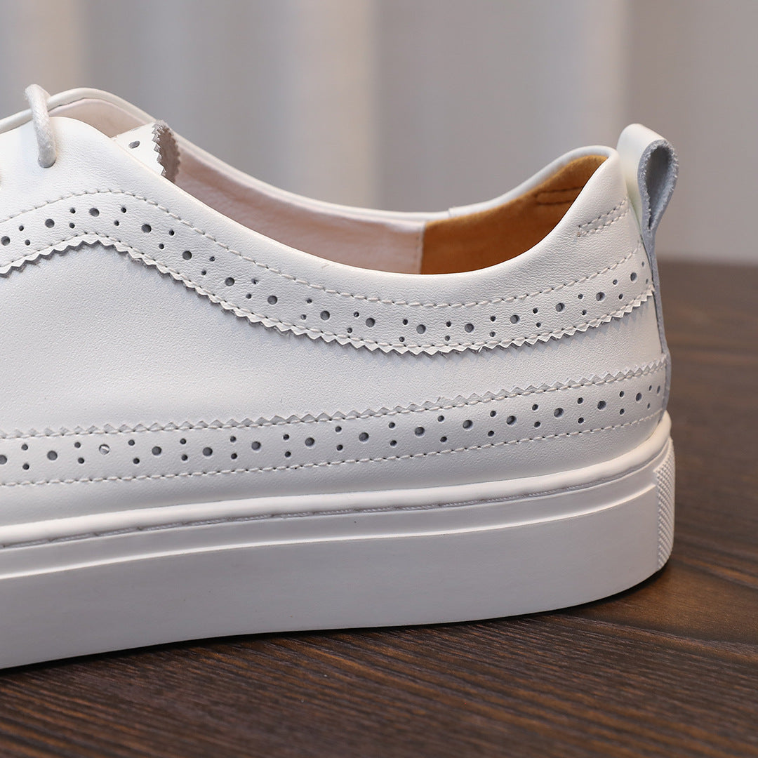 Men's Premium Wingtip Brogue Leather Dress Sneakers