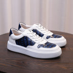 Men's Premium Crocodile Embossed Leather GAT Sneakers