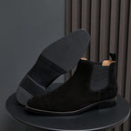 Chisel Plain Toe Suede Chelsea Boots for Men
