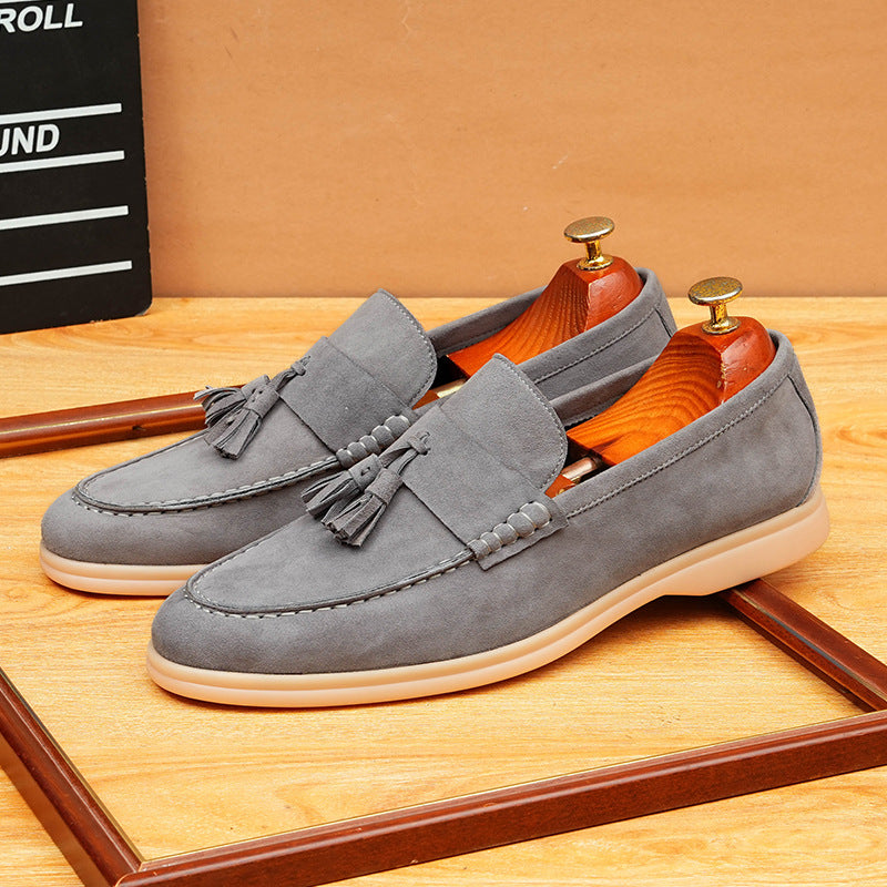 Men's Suede Tassel Casual Dress Loafers