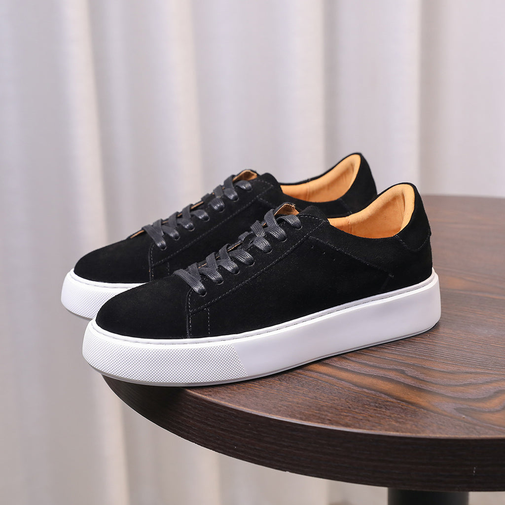 Men's Premium Suede Low-Top Casual Sneakers