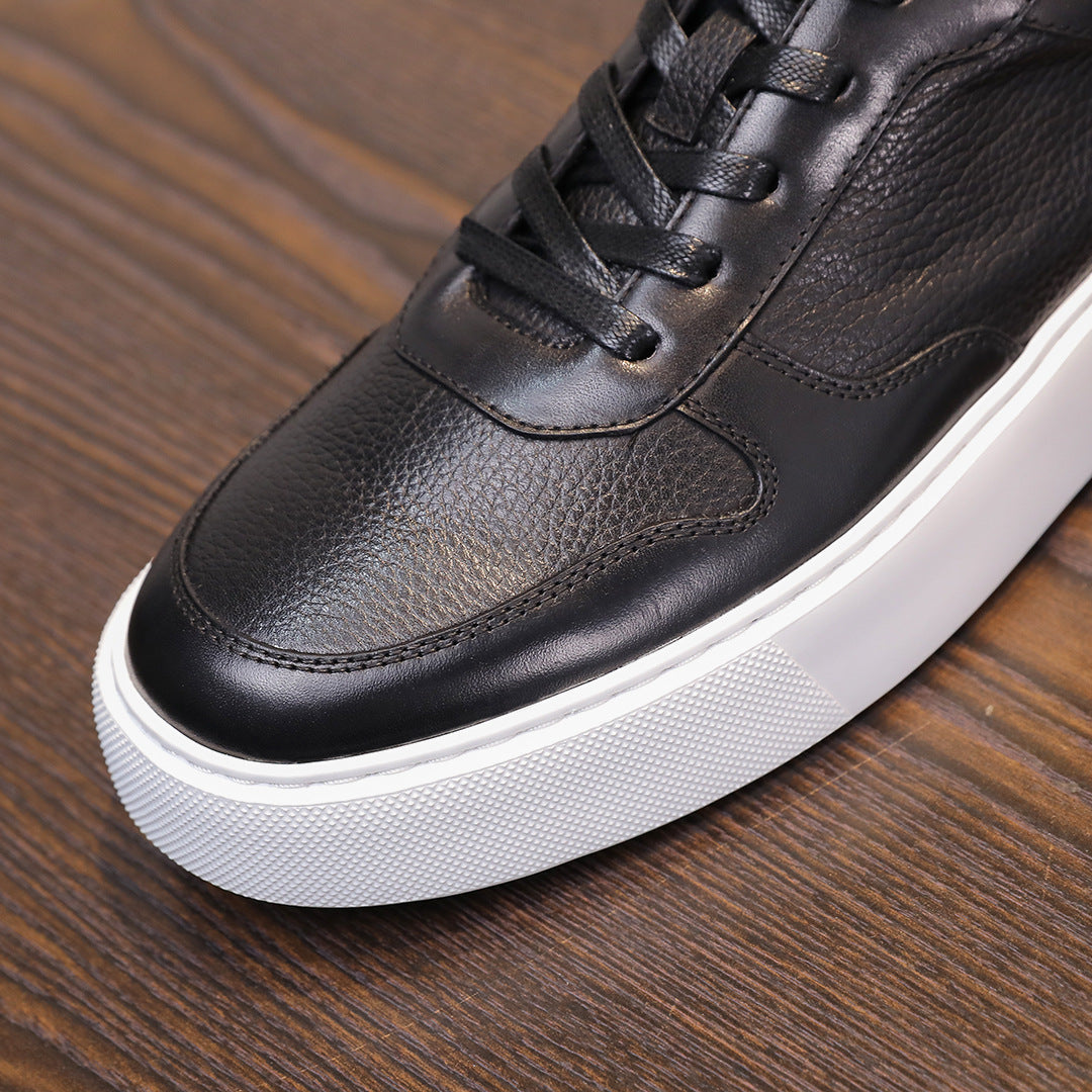 Men's Premium Pebbled Leather GAT Chunky Sneakers