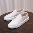 Men's Premium Pebbled Leather Slip-On Loafers