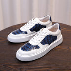 Men's Premium Crocodile Embossed Leather GAT Sneakers
