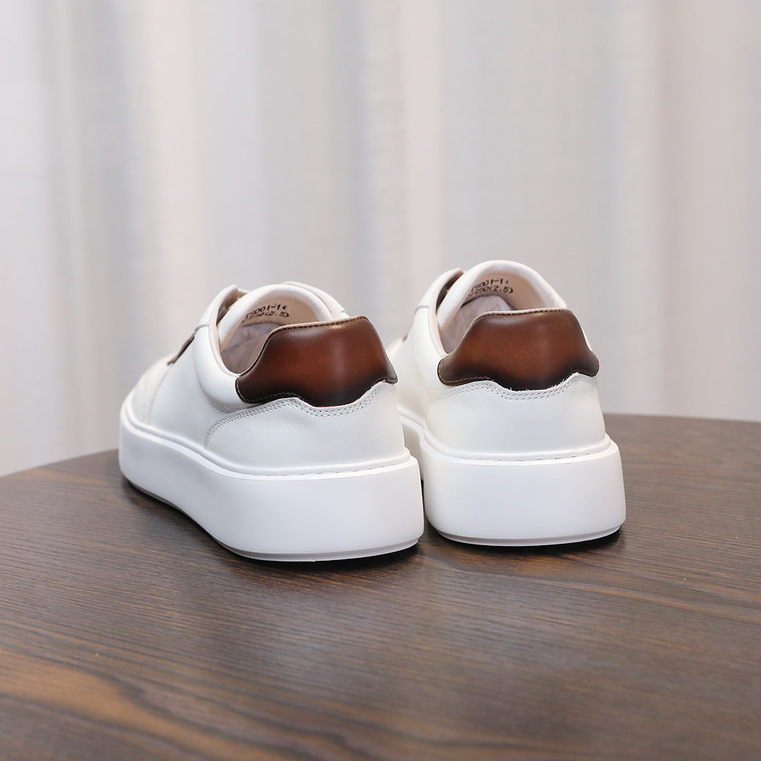 Men's Premium Retro GAT Colorblock Leather Sneakers