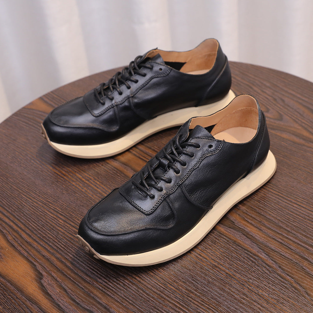 Men's Premium Retro Runner Leather Casual Sneakers