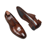 Men's Carved-Style Cap Toe Derby Dress Shoes