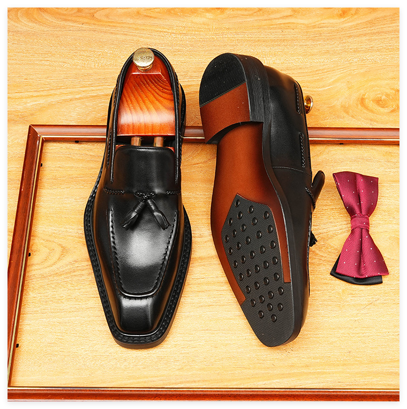 Men's Classic Tassel Slip-On Leather Loafers