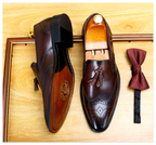 Men's Classic Leather Brogue Tassel Loafers